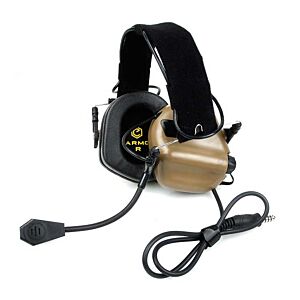 EARMOR cuffie radio riceventi taglia rumore M32 MOD4 (coyote brown)