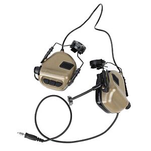 EARMOR cuffie radio ricevitore M32H MOD4 per elmetti FAST (coyote brown)