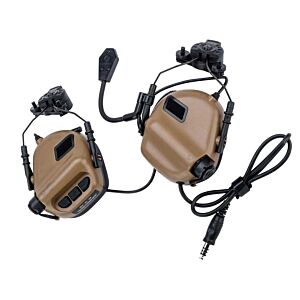 EARMOR cuffie radio ricevitore M32H MOD4 per elmetti TEAM WENDY (coyote brown)