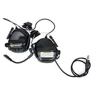 EARMOR cuffie radio ricevitore M32H MOD4 per elmetti FAST (nere)