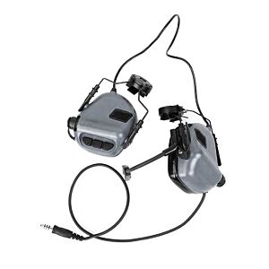 EARMOR cuffie radio ricevitore M32H MOD4 per elmetti FAST (grigie)