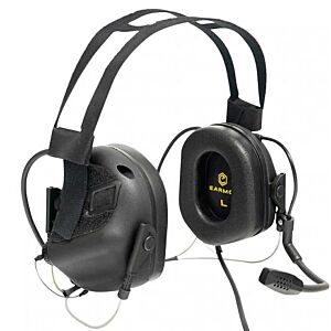 EARMOR cuffie radio ricevitore M32N MARK3 MILPRO con banda copri testa (nere)