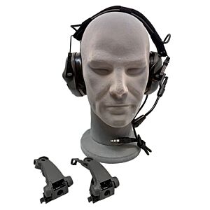 EARMOR SET Cuffie protettive taglia rumore con microfono M32X-PLUS (nere)