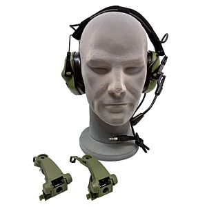 EARMOR SET Cuffie protettive taglia rumore con microfono M32X-PLUS (foliage green)