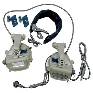 EARMOR cuffie radio ricevitore M32X MARK3 MILPRO per elmetti ARC / M-Lok (tan)