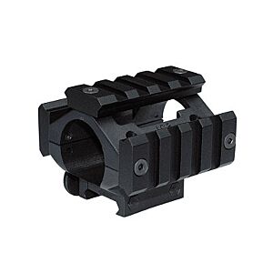 Ics tri rail flashlight adapter