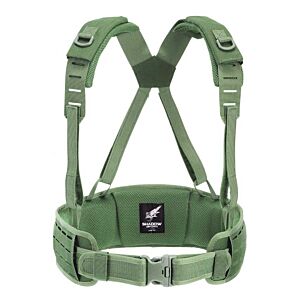 Defcon5 cinturone molle HARNESS bearing con spallacci (verde)