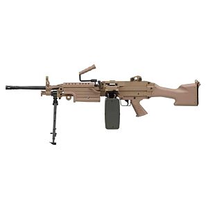 A&k mitragliatrice elettrica m249 MK2 DX (desert tan)