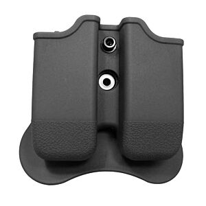 Amomax porta caricatore doppio per pistola tipo glock (nero)