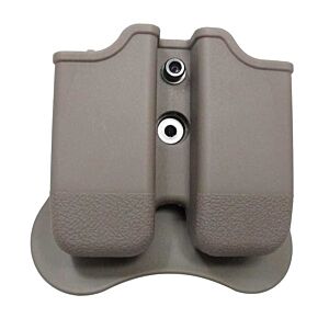 Amomax porta caricatore doppio per pistola tipo glock (Dark earth)