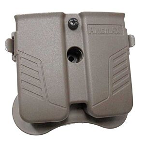 Amomax doppio porta caricatore universale per pistola (Dark earth)