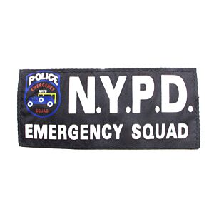 Patch NYPD emergency squad nero