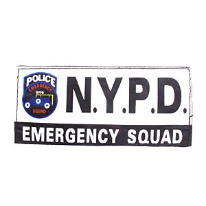 Patch NYPD emergency squad bianco