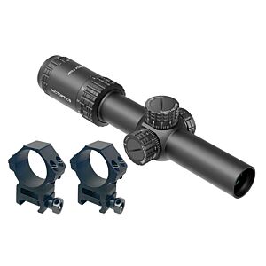 VictOptics ottica S6 LPVO 1.5-6x24I Fiber con anelli (nera)