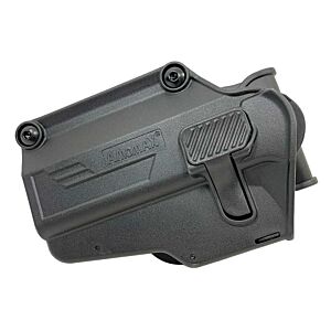 Amomax PERFIT Universal LEFT HAND polymer holster for pistol (black)