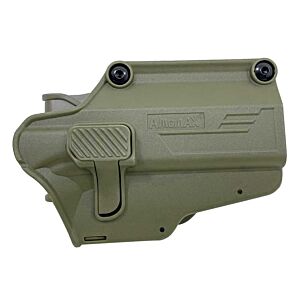 Amomax fondina rigida PERFIT universale per pistole (verde)