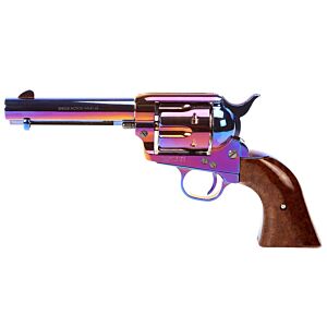 King Arms pistola a gas Peace Maker revolver Cromo brunita (4 pollici)