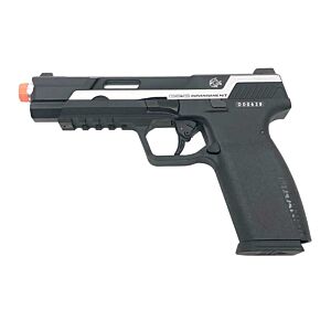 G&G PIRANHA MK I model blowback gas pistol (black/silver)