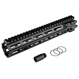 Airsoft Artisan Astina rail 10.5 pollici D.Defense style MK18 2.0 per fucile elettrico M4 (nera)