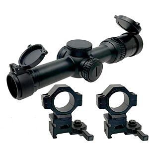 EVG ottica R-DMR 1-6x24 con anelli QD (nera)