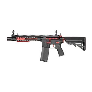 Specna Arms fucile elettrico EDGE ROCK RIVER ARMS M4 LW keymod Noveske (nero/rosso)