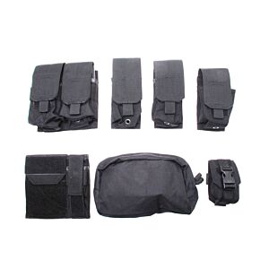 Pantac kit tasche molle basic nero