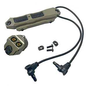 SOTAC 20mm dual switch button with low profile cap for MAWL-C1+ device (dark earth)