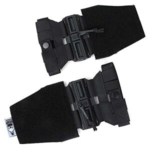 TheBlackShip doppia fascia velcro MAGNETIC per giubbini tattici (nera)