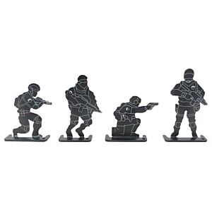 Wosport set bersagli in metallo (4 pezzi)