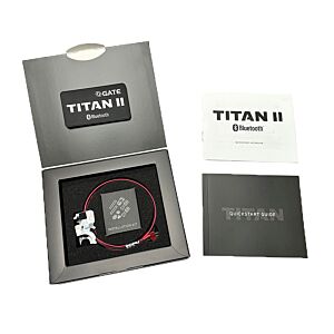 GATE TITAN II contatto gearbox completo con circuito mosfet BLUETOOTH per fucili elettrici ver.II (cavi anteriori)