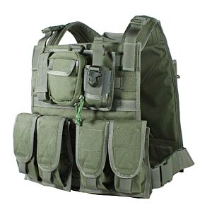 TMC giubbino tattico MBSS plate carrier con 4 tasche (ranger green)