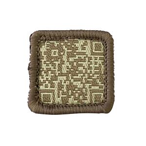 TMC patch QR code (tan)
