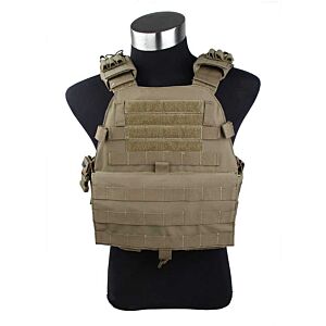 TMC giubbino tattico EG assault plate carrier (coyote brown)