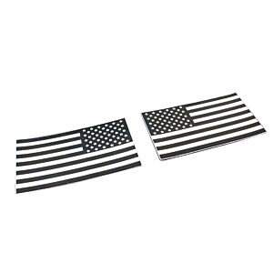 TMC set doppia patch US flag in PVC infrarossa (scura)