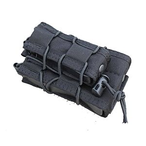 TMC tasca TACO type doppio vano caricatore m16+ pistola (nera)