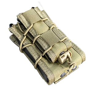 TMC tasca TACO type doppio vano caricatore m16+ pistola tan