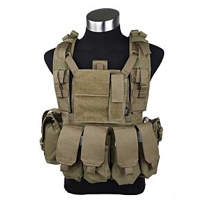 TMC giubbino tattico RRV vest set (coyote brown)