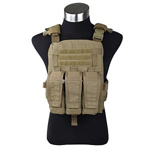 TMC giubbino tattico adaptive vest con 3 tasche (coyote brown)