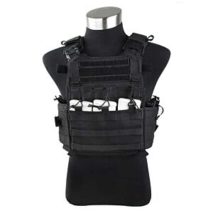 TMC giubbino tattico AEO plate carrier (nero)