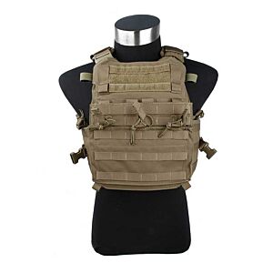 TMC giubbino tattico AEO plate carrier (coyote brown)