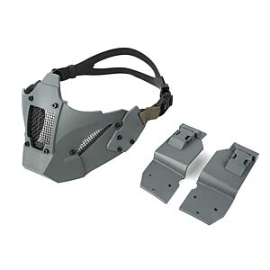 TMC maschera facciale JAY FAST per elmetti (wolf grey)