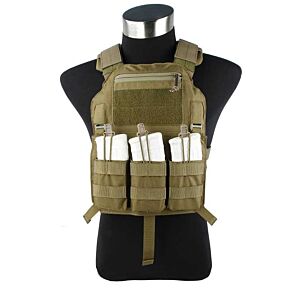 TMC giubbino tattico 420 plate carrier (tan)