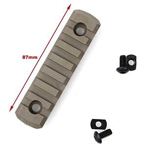 TMC slitta in nylon 20mm 7 fori per frontali M-LOK (coyote brown)