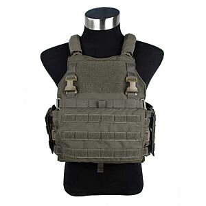 TMC giubbino tattico maggiorato SCA plate carrier (ranger green)