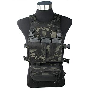TMC giubbino tattico FSK plate carrier front set (multicam black)