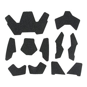 TMC stick set in velcro per elmetti (nero)