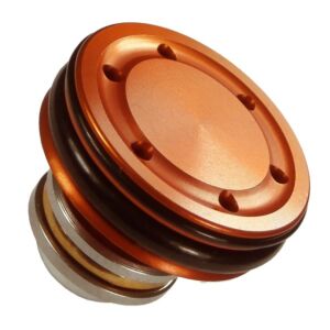 Fps testa pistone in ergal doppio oring con cuscinetto per fucile elettrico