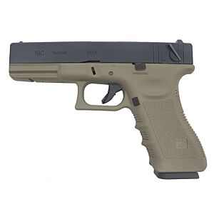 We pistola a gas g18 railed frame full metal tan (gen.3)