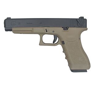 We g35 full auto railed frame gas pistol tan (gen.3)