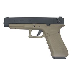 We g35 full auto railed frame gas pistol tan (gen.4)